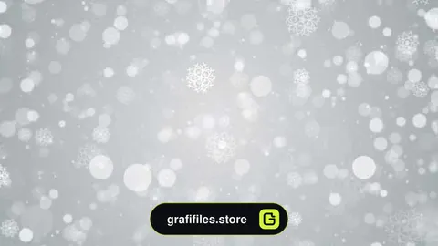 دانلود بک گراند موشن گرافیک پارتیکل برف Snow Particles White Background