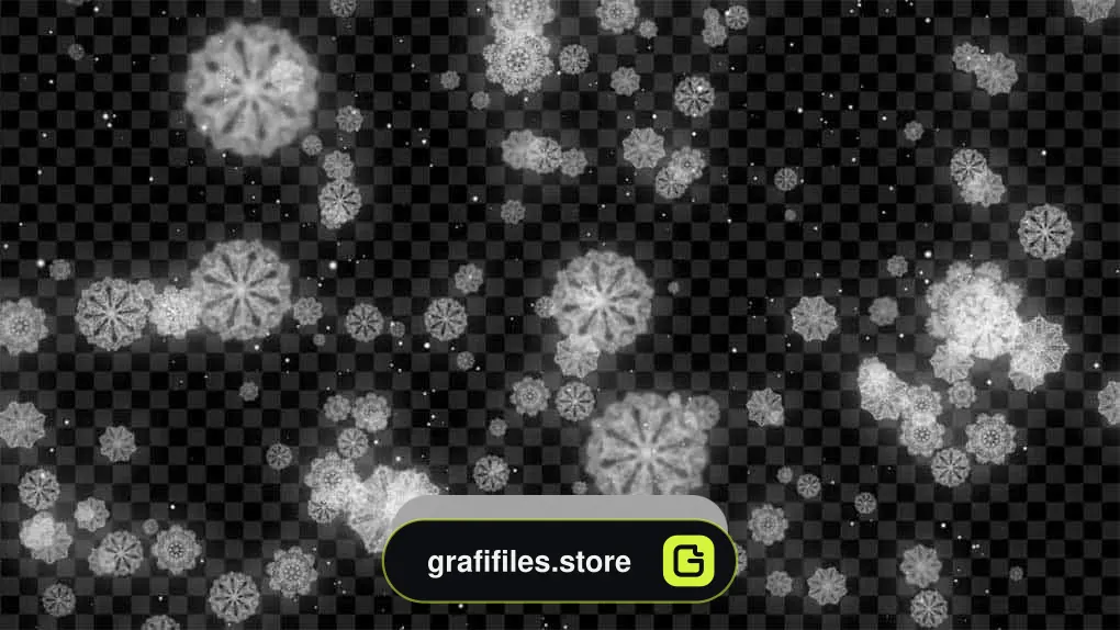 دانلود فوتیج بارش برف Snowflake Falling Winter
