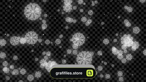 دانلود فوتیج بارش برف Snowflake Falling Winter