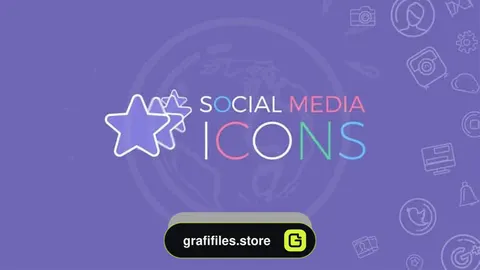 دانلود آیکون متحرک شبکه اجتماعی Social Media Icons