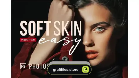 دانلود اکشن فتوشاپ روتوش و صاف کردن پوست Soft Skin Easy Retouching Action