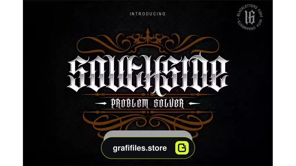 دانلود فونت انگلیسی تاتو SOUTHSIDE | EXTRA BONUS