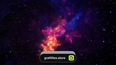 دانلود بک گراند موشن گرافیک Space Nebula Multicolor 2
