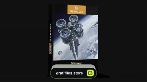 دانلود آبجکت فضاپیما Kitbash3D Spaceships