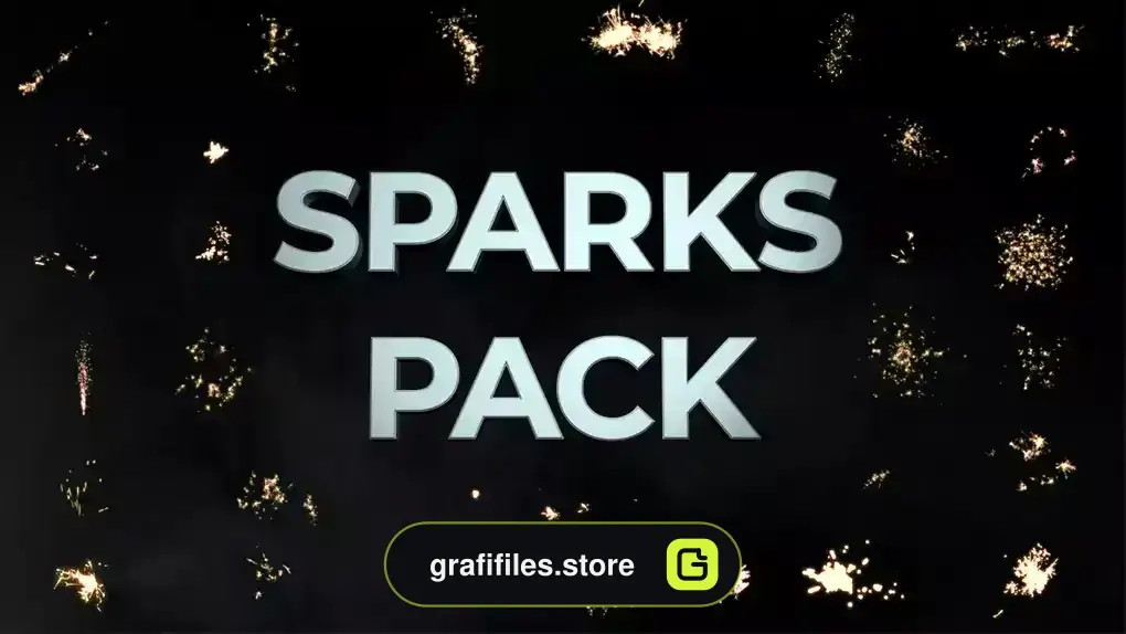 دانلود فوتیج آلفا جرقه آتش Sparks Pack On Alpha