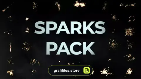 دانلود فوتیج آلفا جرقه آتش Sparks Pack On Alpha
