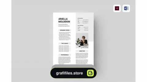 دانلود قالب آماده ورد Speaker Sheet | MS Word &amp; Indesign