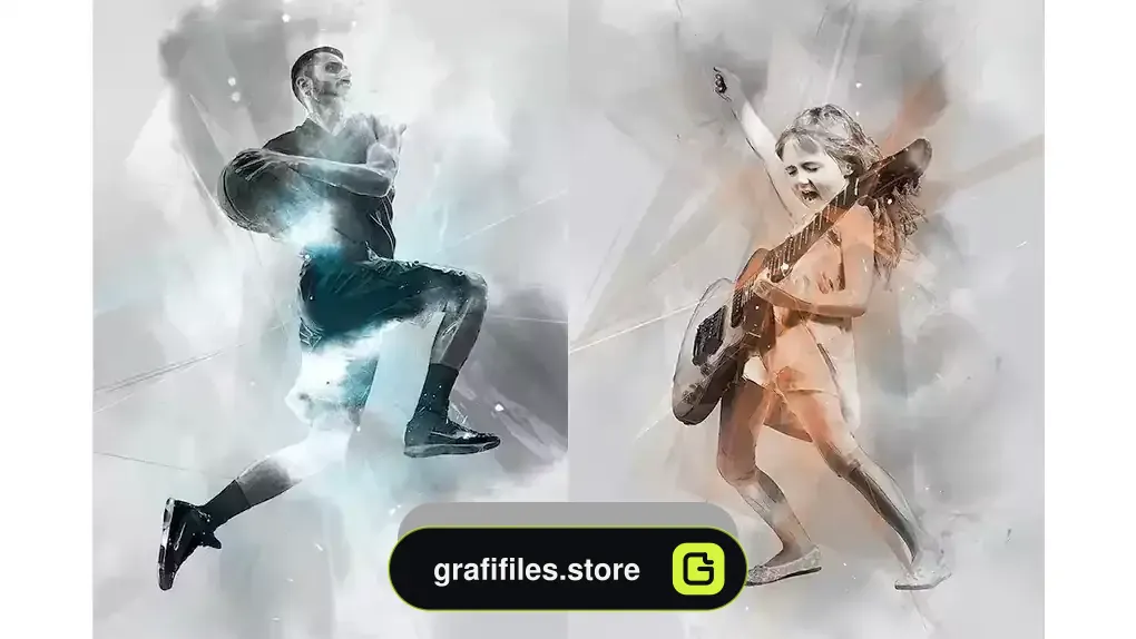 دانلود اکشن فتوشاپ افکت طیف نوری Spectrum Photoshop Action