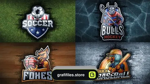 پروژه افترافکت نمایش لوگو اکشن ورزشی Sports Action Impact Logo Reveal
