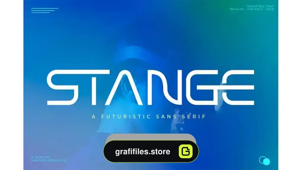 دانلود فونت انگلیسی STANGE – Modern Futuristic Font