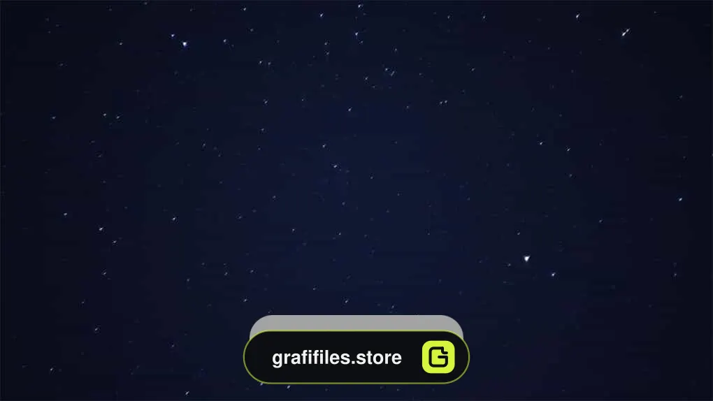 فوتیج حرکت آسمان شب پر ستاره Starry night sky motion