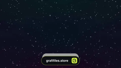 دانلود بک گراند متحرک ستاره در آسمان شب Stars Dark Background