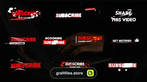 پروژه فاینال کات پرو زیرنویس سابسکرایب یوتیوب Stylish Subscribe Lower Thirds