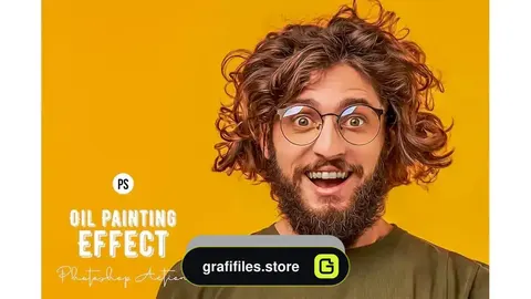 دانلود اکشن فتوشاپ افکت عکس نقاشی رنگ روغن Super Easy Oil Painting Effect