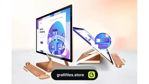 دانلود موکاپ مایکروسافت سرفیس Surface Studio Zoom In Mockup