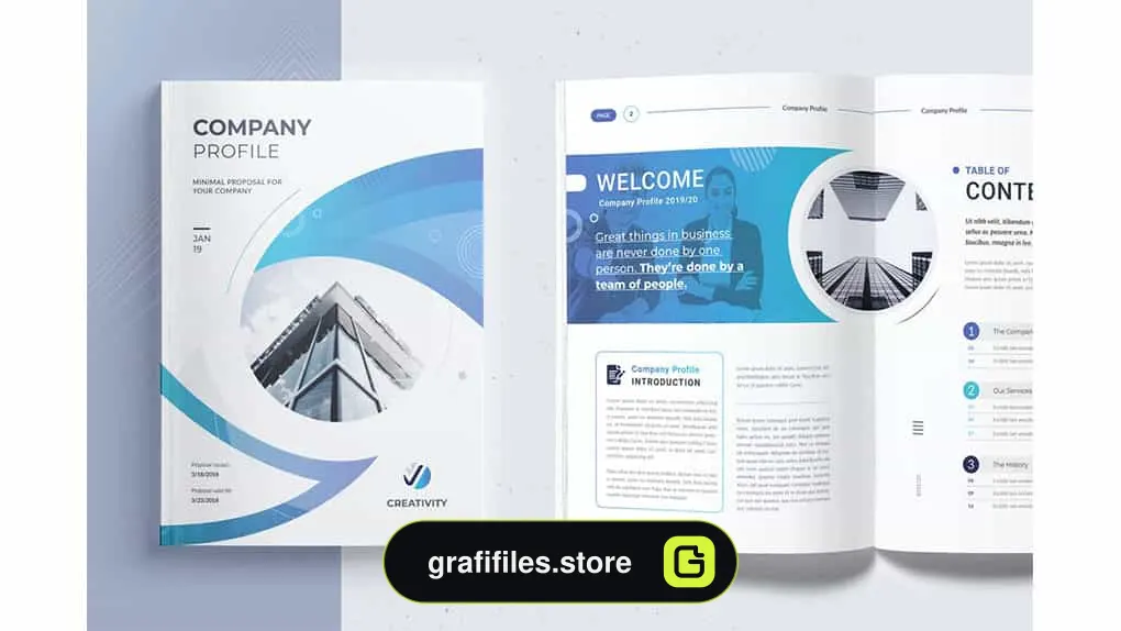 دانلود قالب آماده ورد نمونه کار شرکتی The Company Profile Word Template