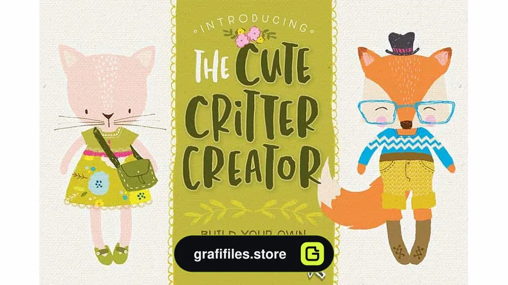 دانلود جعبه ابزار ساخت کاراکتر کارتونی The Cute Critter Creator