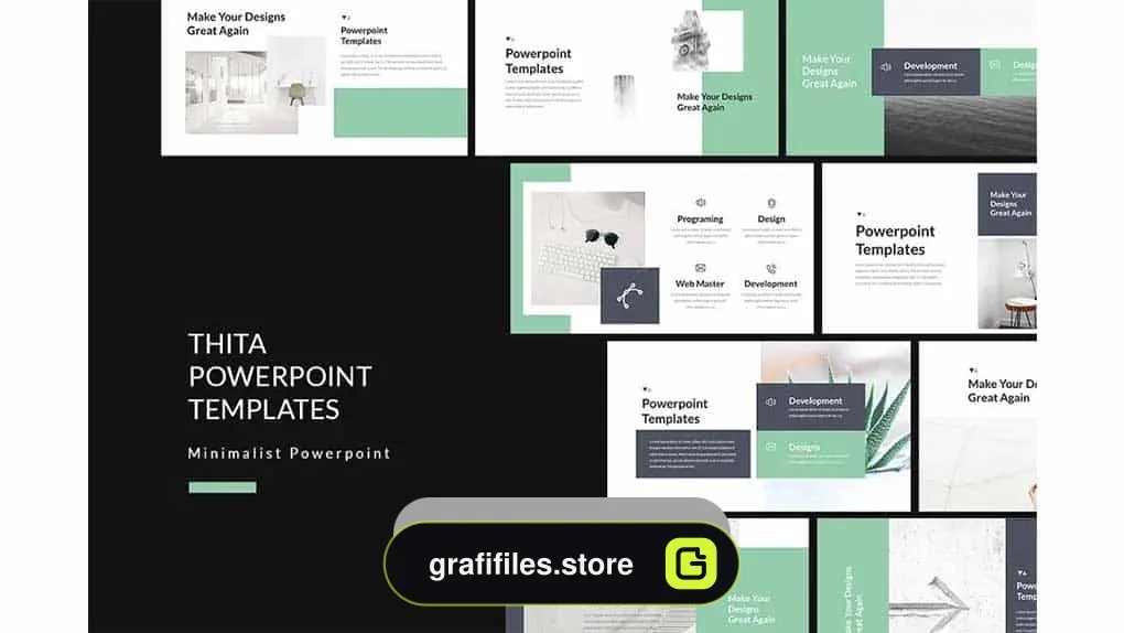 دانلود قالب پاورپوینت Thita Lookbook Powerpoint Templates