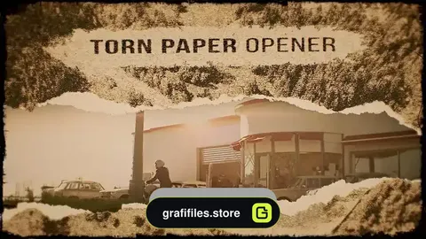 پروژه پریمیر وله با افکت پاره شدن کاغذ Torn Paper Opener
