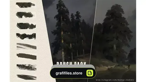 دانلود براش فتوشاپ بافت سنتی Traditional Texture Brushes for Photoshop