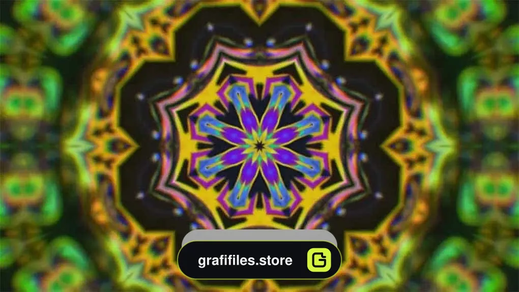 دانلود فوتیج موشن گرافیک Tribal Kaleidoscope