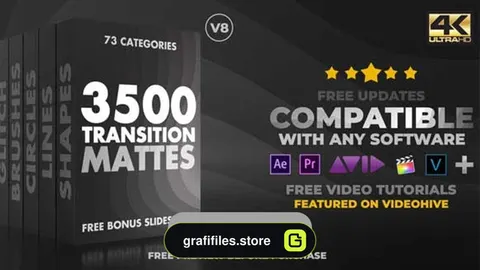 دانلود فوتیج ترانزیشن مت Ultimate Transition Mattes Pack 4K