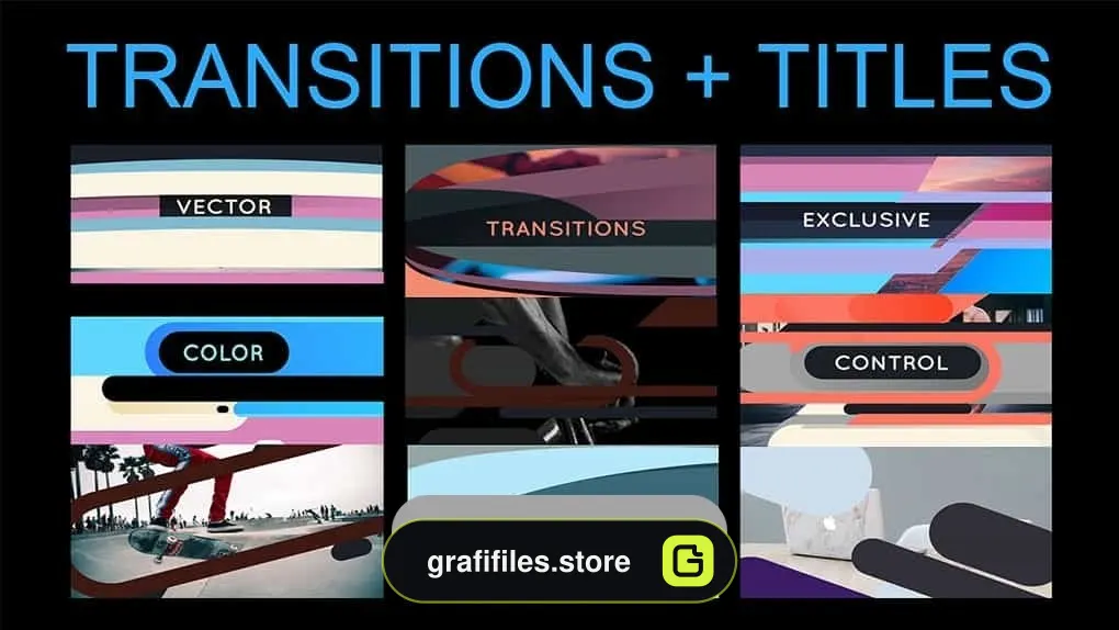 پروژه داوینچی ریزالو ترانزیشن تایتل Vector Transitions With Titles