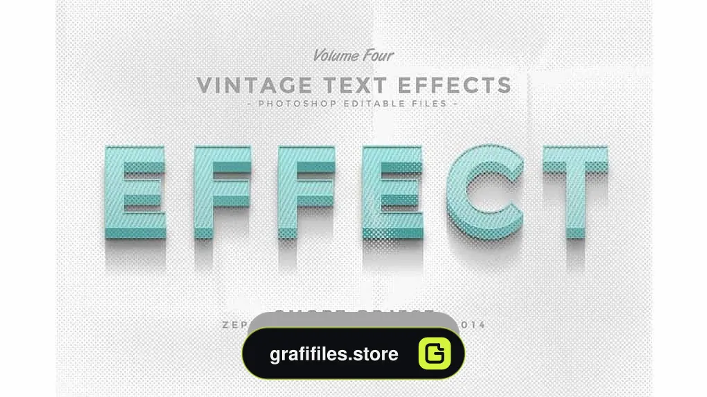 دانلود افکت متن Vintage Text Effects Vol.4
