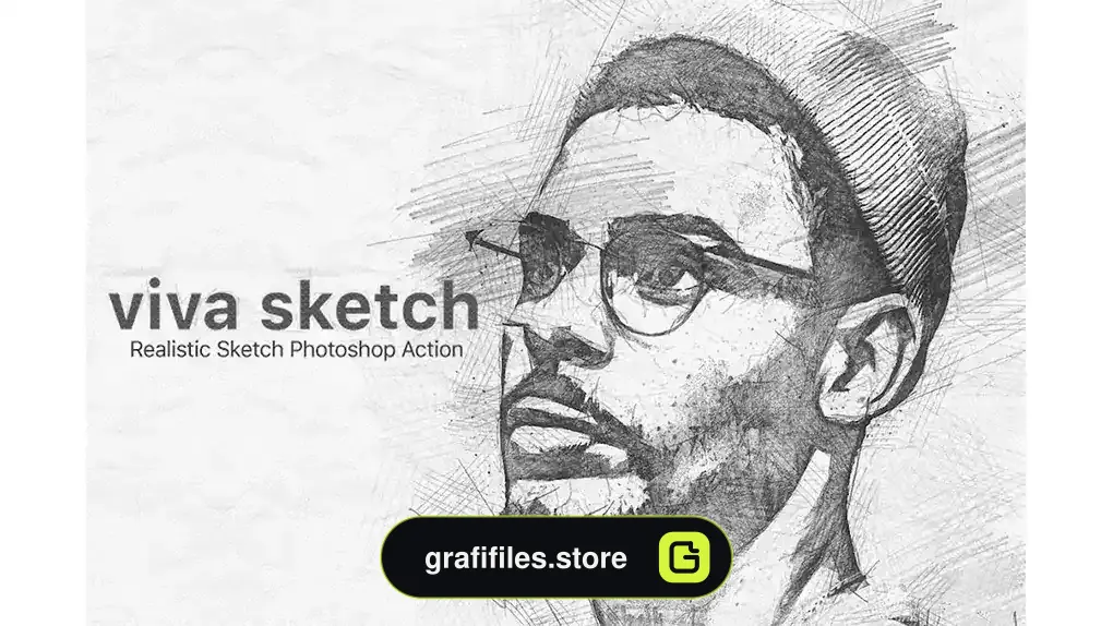 دانلود اکشن فتوشاپ تبدیل عکس به طرح اسکچ Viva Sketch Photoshop Action
