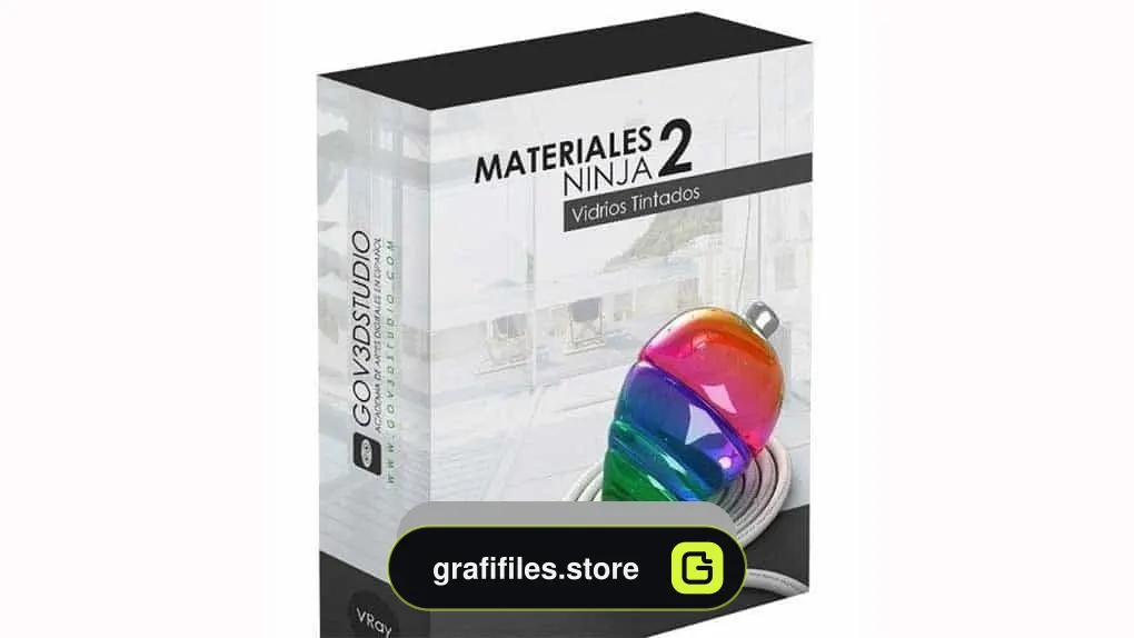 دانلود متریال شیشه رنگی Vray برای تری دی مکس