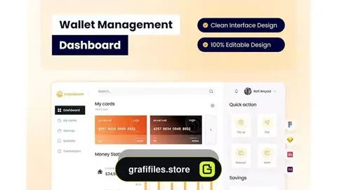 دانلود داشبورد مدیریت کیف پول Wallet Management Dashboard
