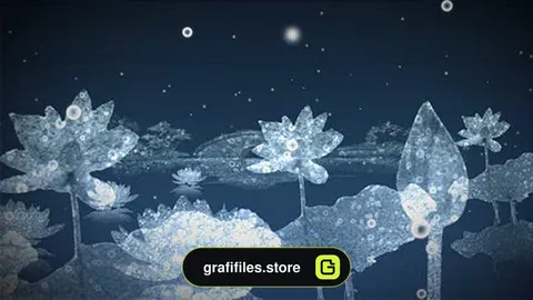 دانلود فوتیج گل های آبی Water Flowers