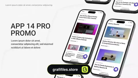 پروژه پریمیر معرفی اپلیکیشن White App Promo