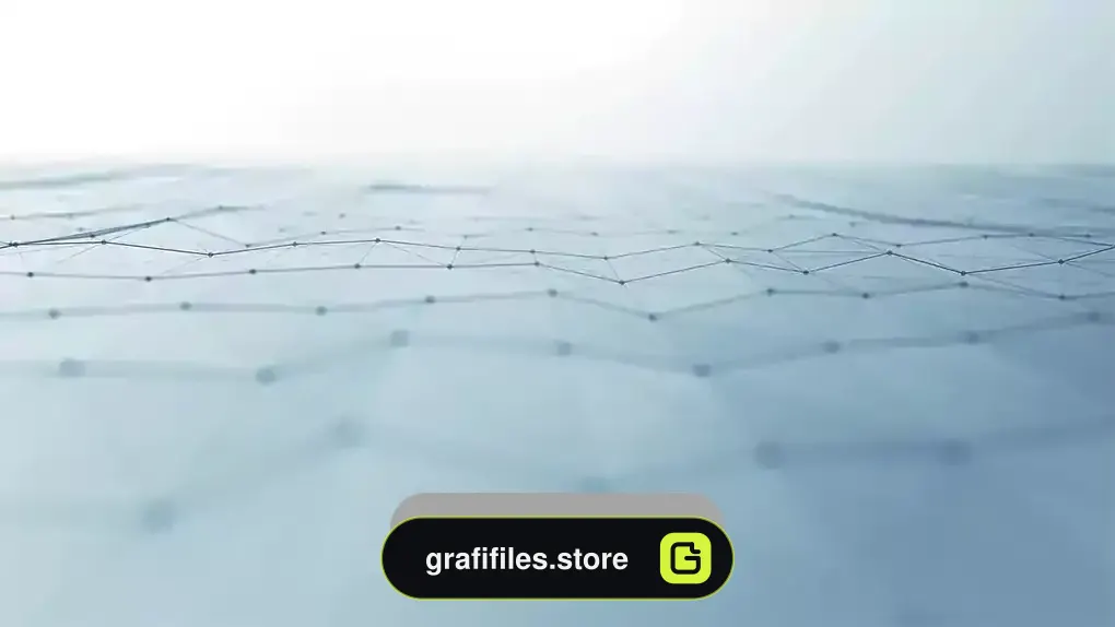 دانلود بک گراند موشن گرافیک شبکه ای سفید White Ground Plexus