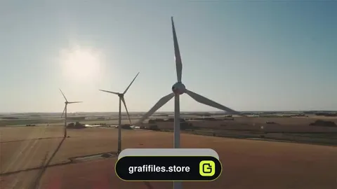 فوتیج توربین بادی Wind Turbines