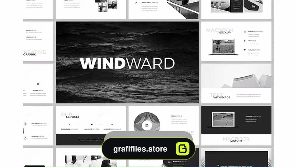 دانلود قالب پاورپوینت و کینوت WindWard Presentation Template