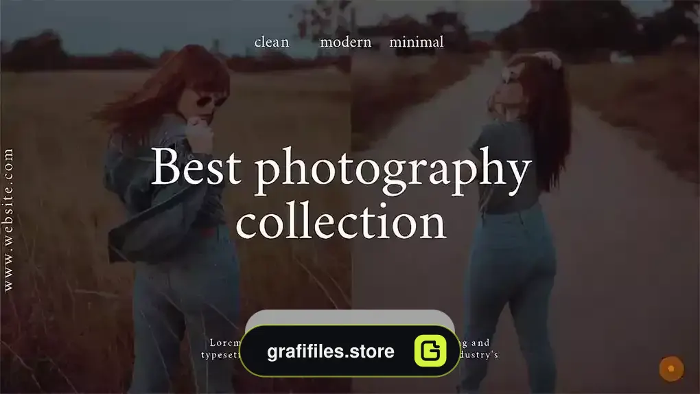 پروژه پریمیر نمایش نمونه کار Work Portfolio