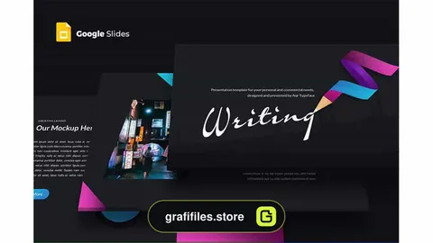 دانلود قالب پاورپوینت و گوگل اسلاید Writing – Google Slides Template