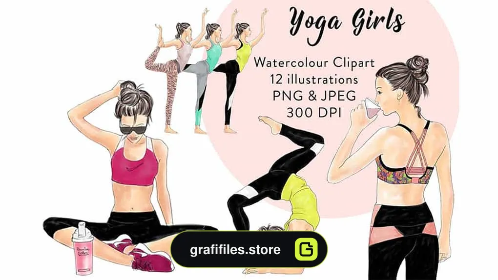 دانلود کلیپ آرت دختران در حال یوگا Yoga Girls