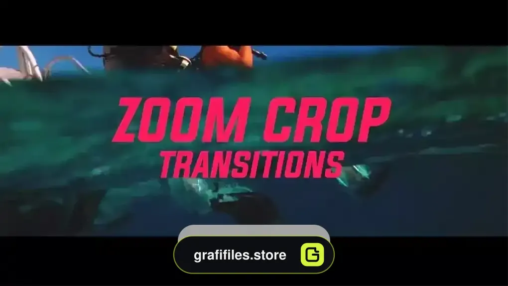 دانلود پریست پریمیر ترانزیشن زوم با کراپ ویدیو Zoom Crop Presets