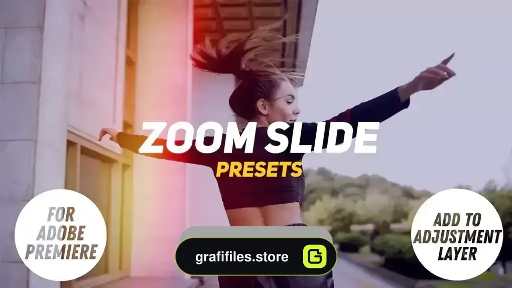 دانلود پریست پریمیر زوم Zoom Slide Presets