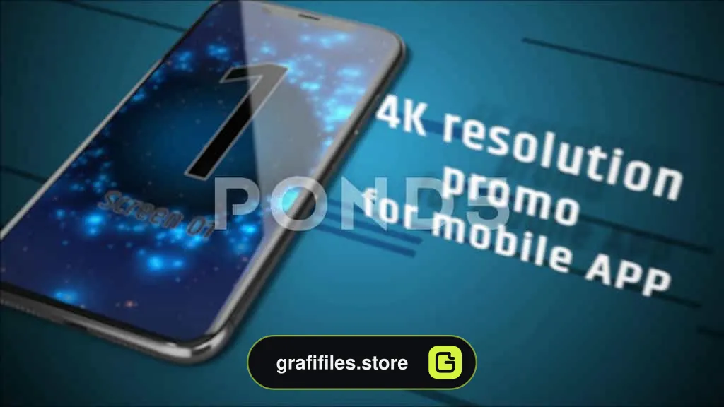 پروژه افترافکت تیزر تبلیغاتی اپلیکیشن Mobile Application Promo