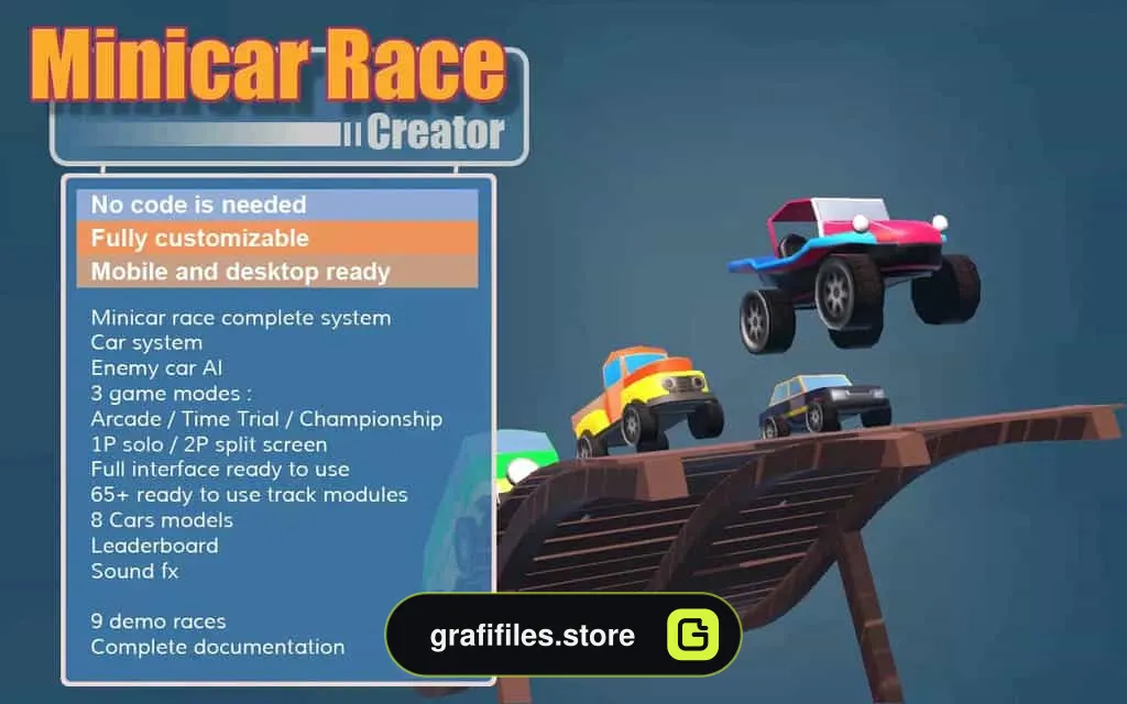 دانلود پروژه Minicar Race Creator برای یونیتی
