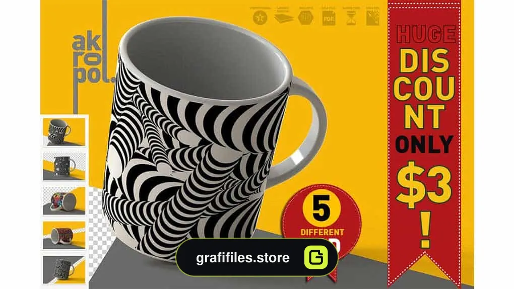 موکاپ ماگ Mugs Mock Up