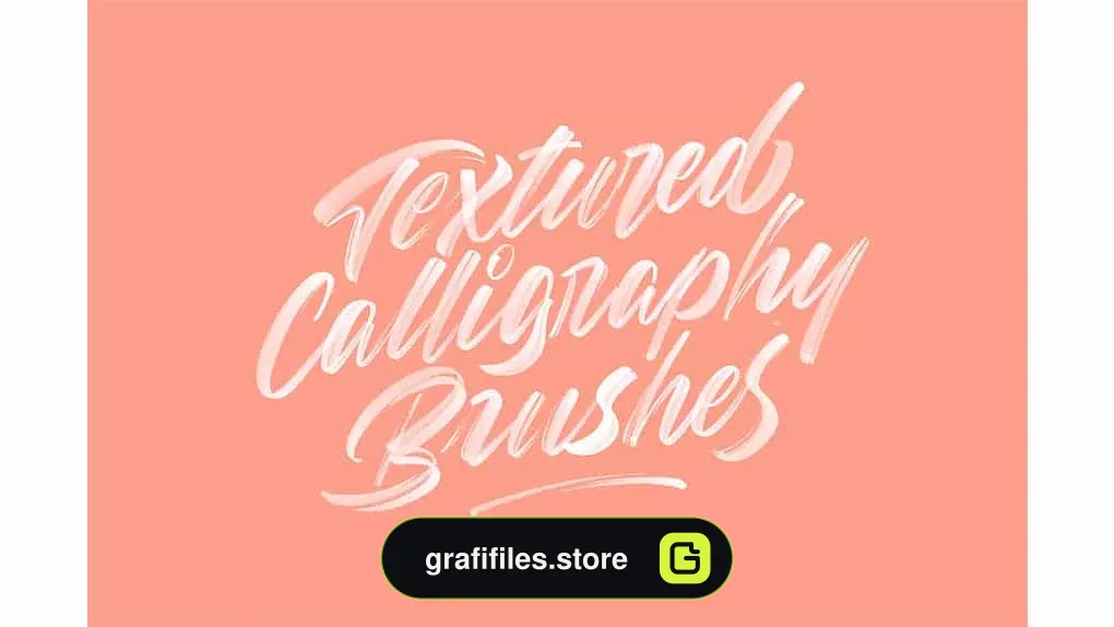 براش Textured Calligraphy Brushes for Procreate
