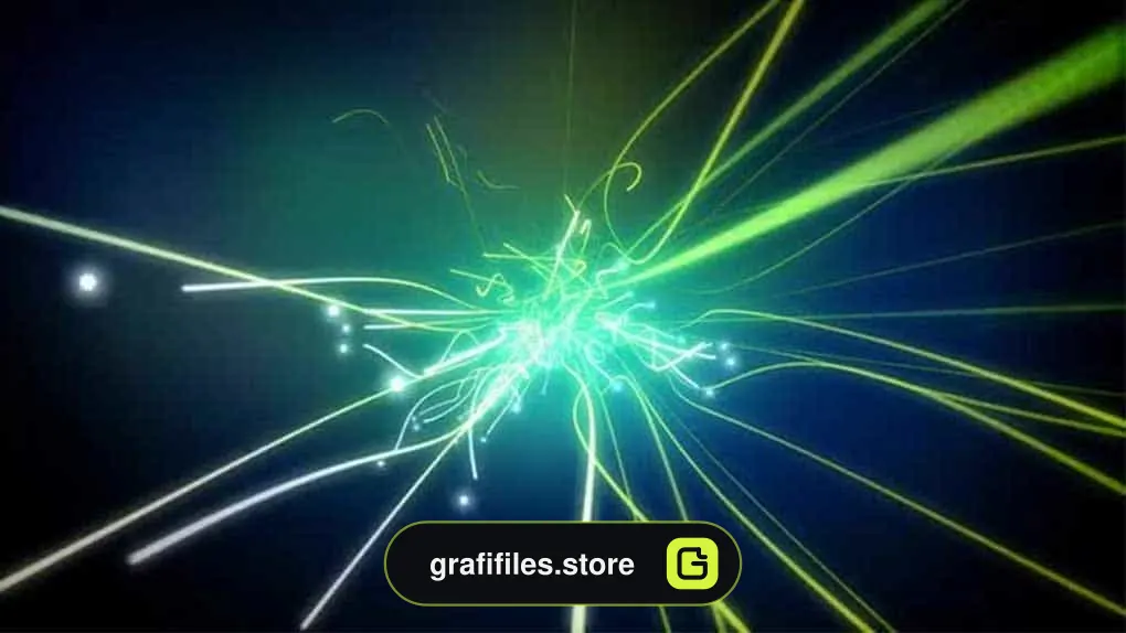 بک گراند موشن گرافیک Light Ropes Flying In Camera