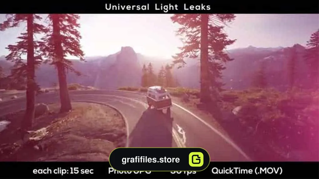 فوتیج افکت نور Universal Light Leaks