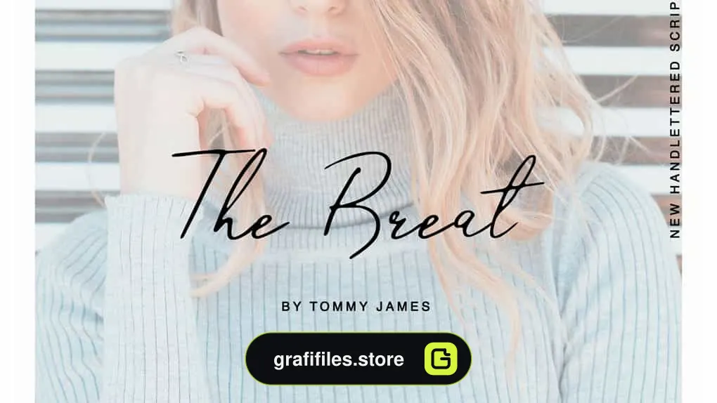 فونت انگلیسی دستنویس The Breat