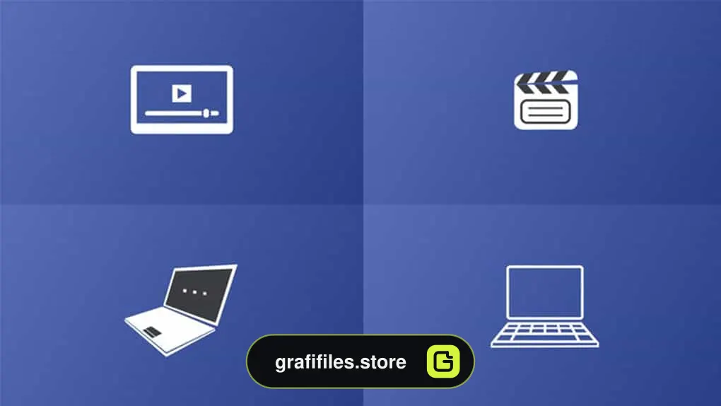 المان اینفوگرافی Flat Media Infographics Pack