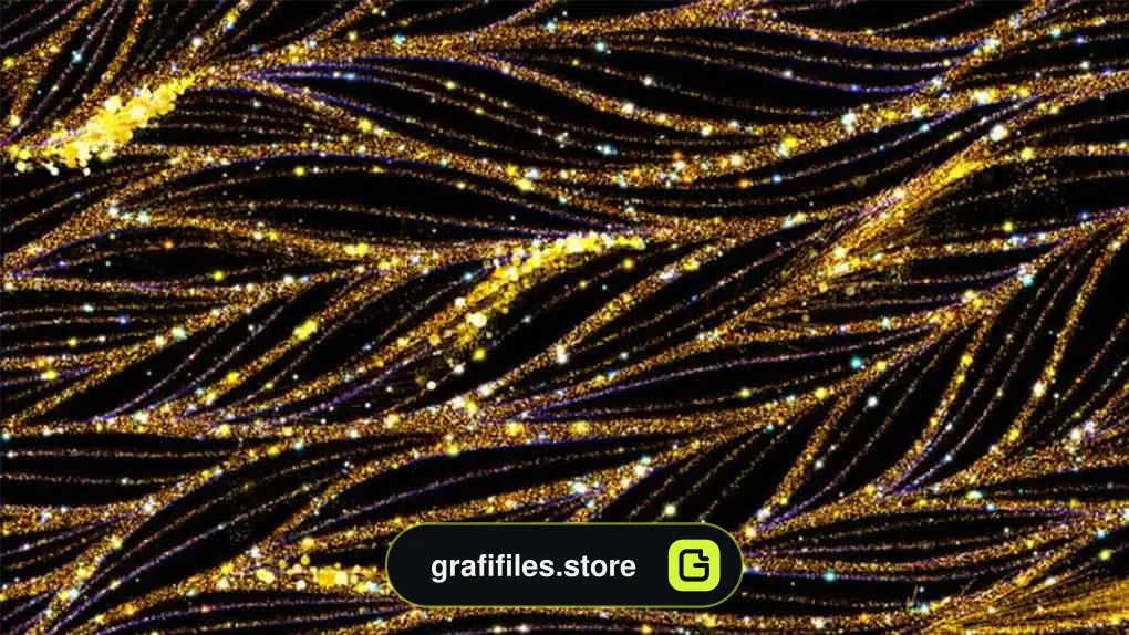 بک گراند موشن گرافیک Golden Wave Pattern